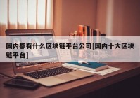 国内都有什么区块链平台公司[国内十大区块链平台]